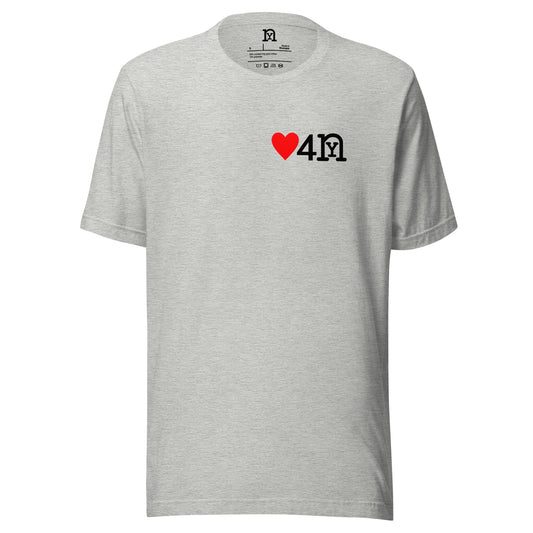 ❤️ 4 nY Athletic Grey t-shirt