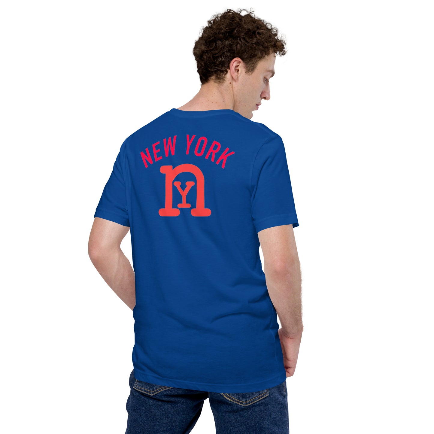 nY Royal Blue /Orange  t-shirt