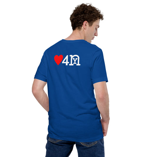 ❤️ 4 nY Royal blue t-shirt