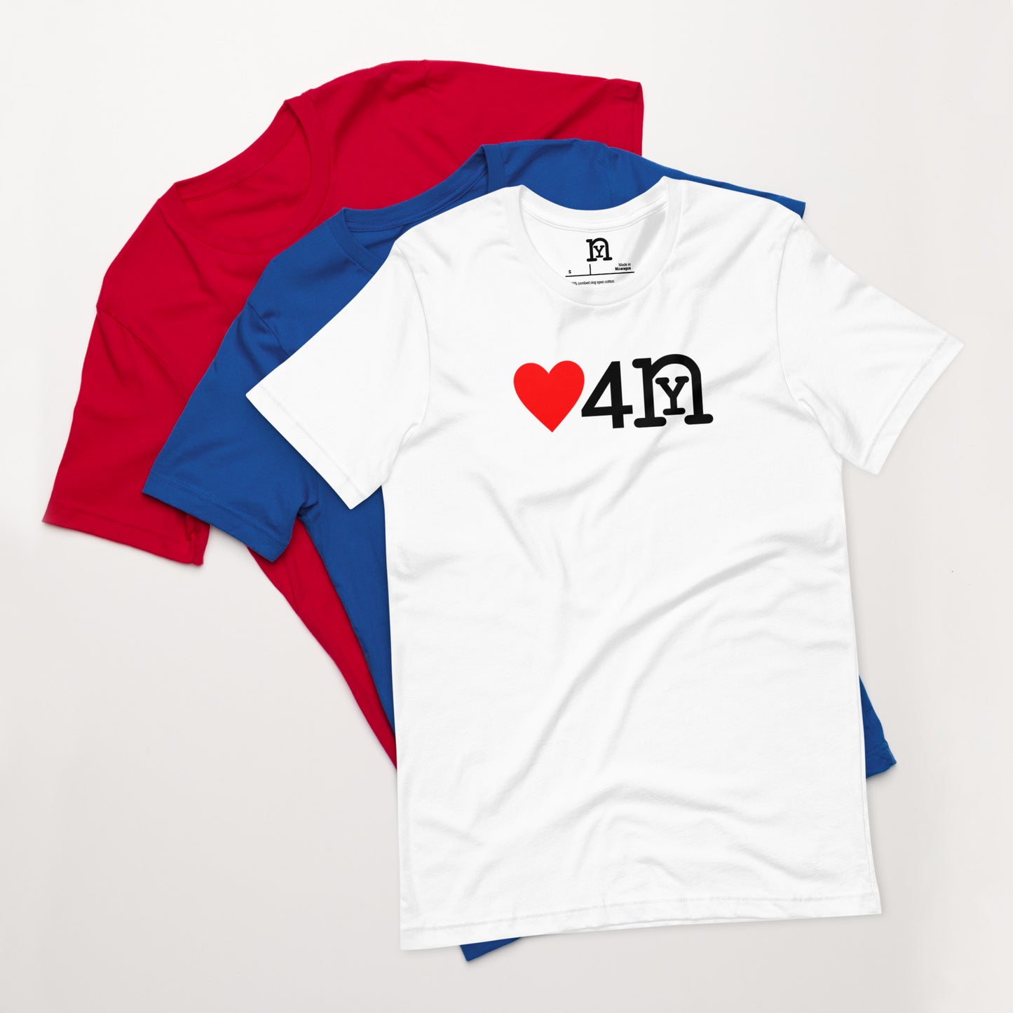 ❤️ 4 nY white t-shirt