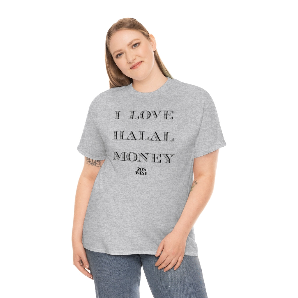 “I LOVE HALAAL MONEY” Heavy Cotton Tee
