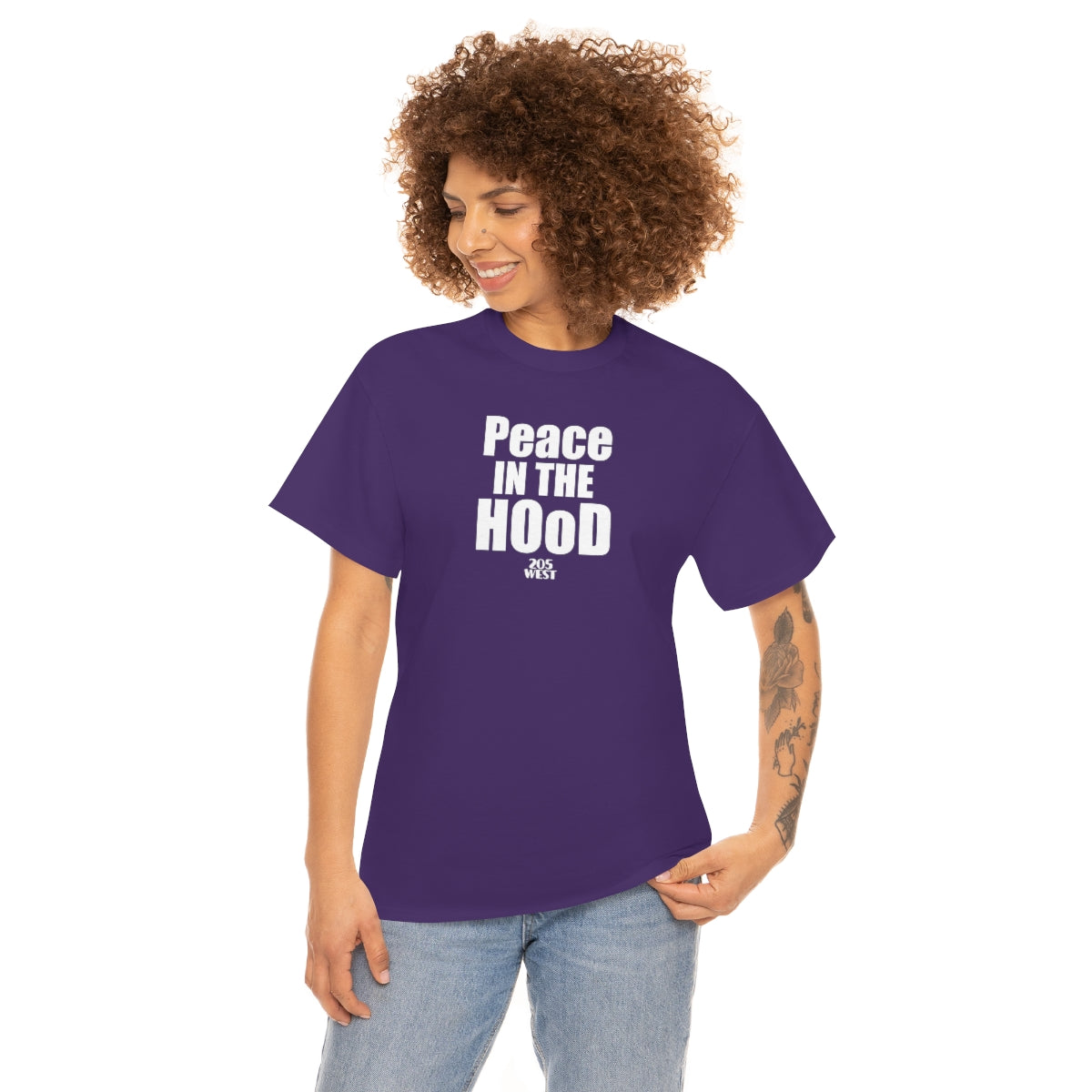 “Peace In The HOoD” Heavy Cotton Tee