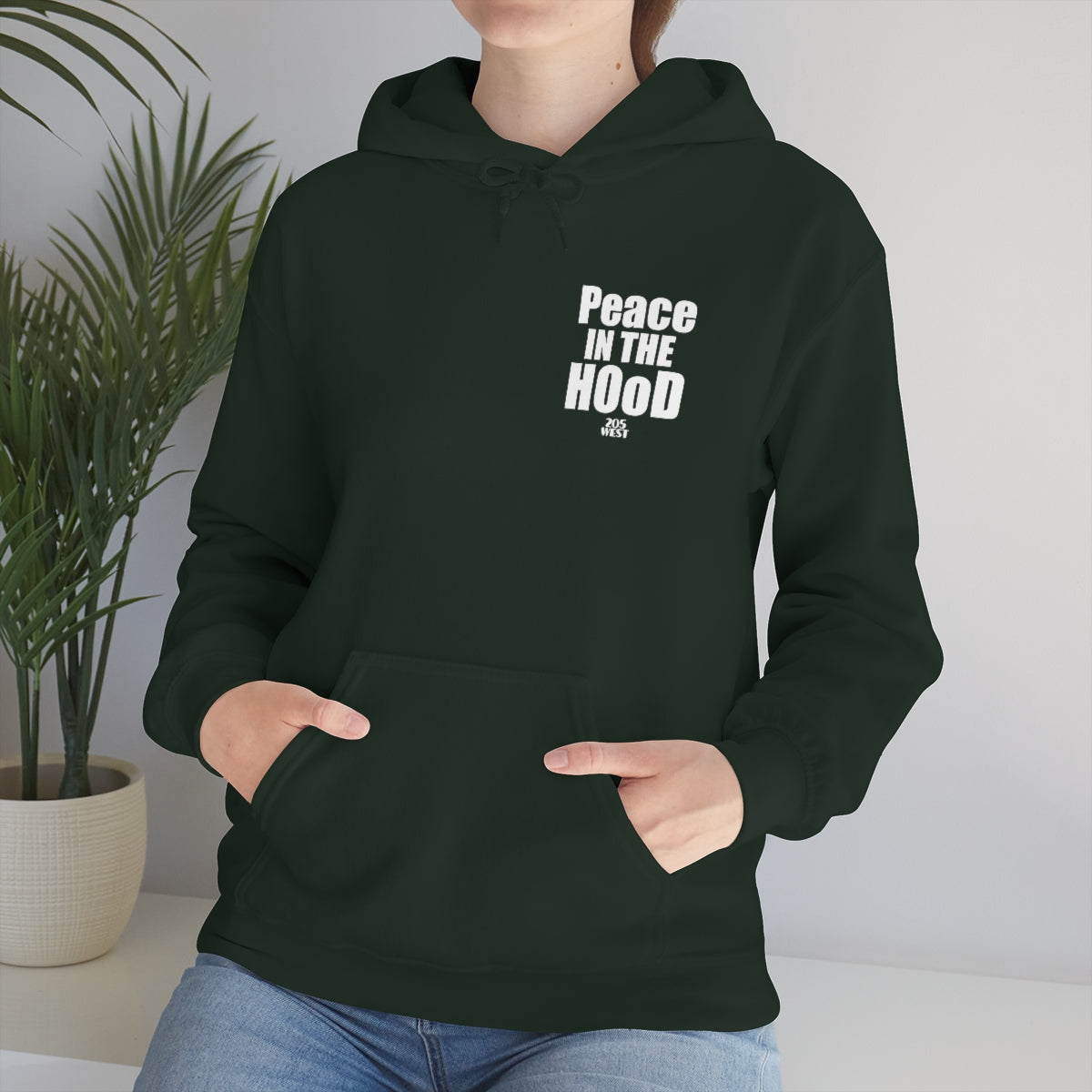 “Peace In The HOoD”  Heavy Blend™ Hooded Sweatshirt