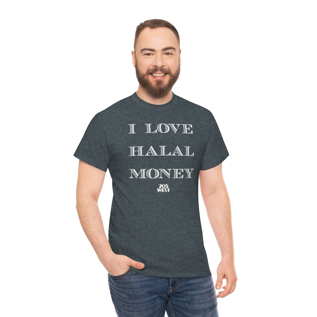 “I LOVE HALAL MONEY” Heavy Cotton Tee