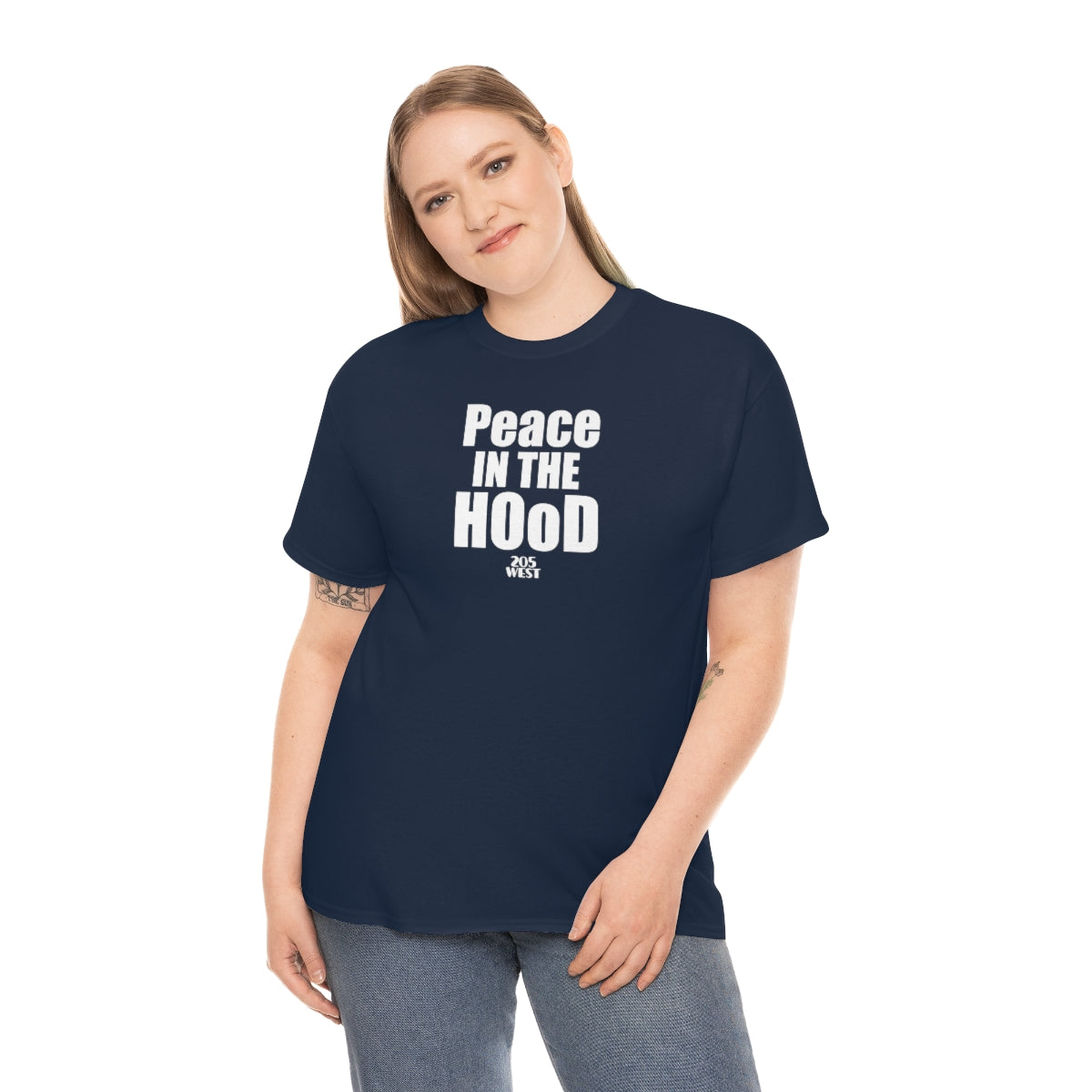“Peace In The HOoD” Heavy Cotton Tee