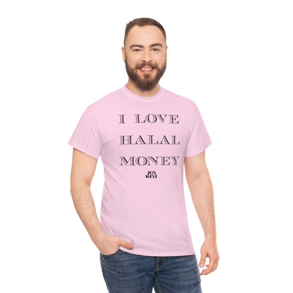 “I LOVE HALAAL MONEY” Heavy Cotton Tee