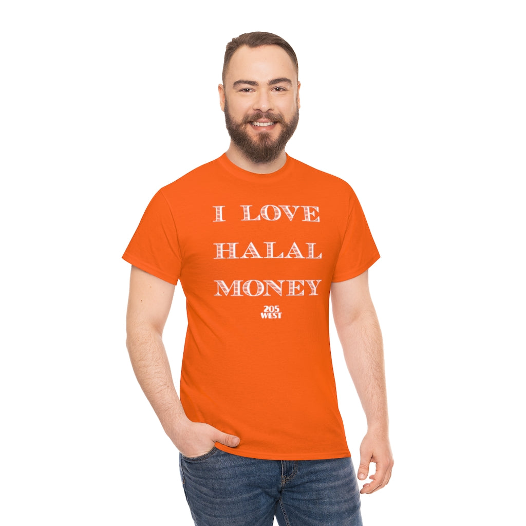 “I LOVE HALAL MONEY” Heavy Cotton Tee