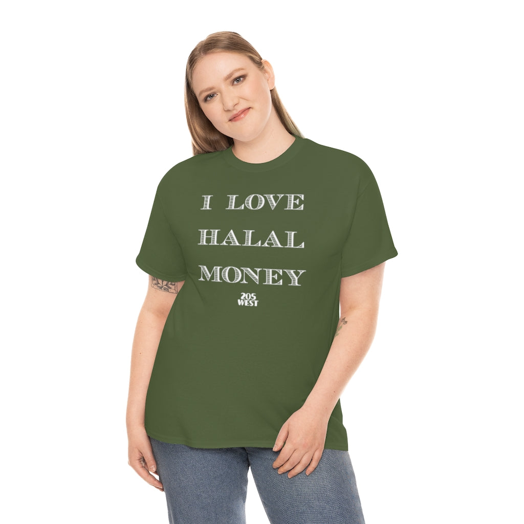 “I LOVE HALAL MONEY” Heavy Cotton Tee