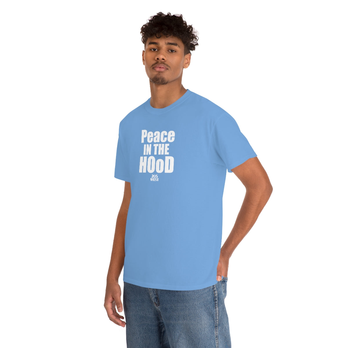 “Peace In The HOoD” Heavy Cotton Tee