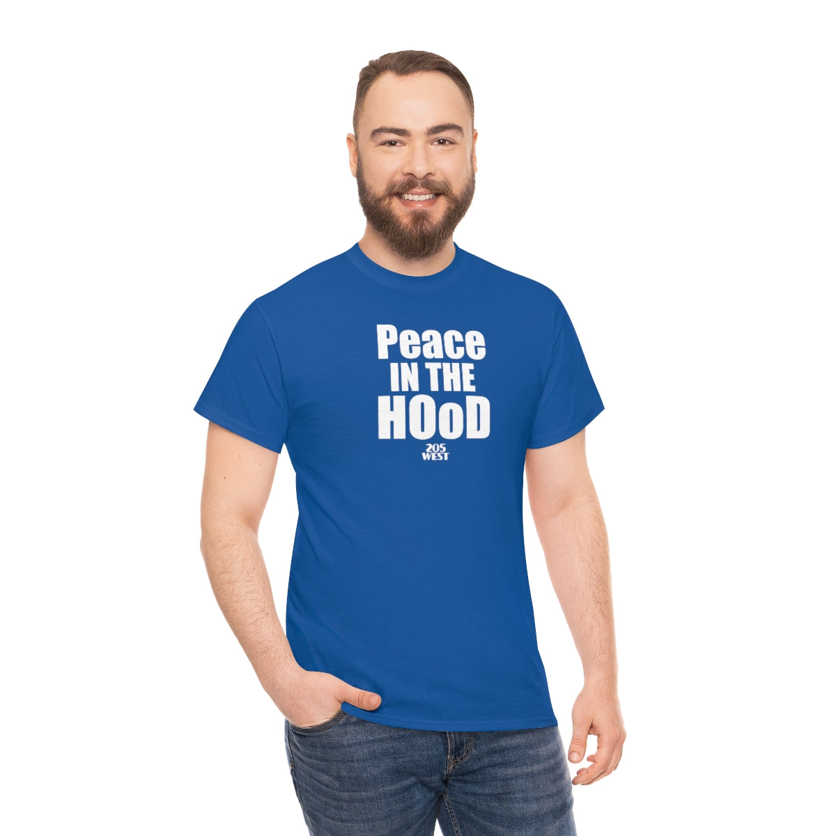 “Peace In The HOoD” Heavy Cotton Tee