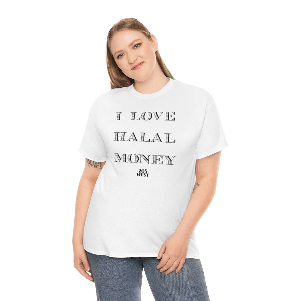 “I LOVE HALAAL MONEY” Heavy Cotton Tee