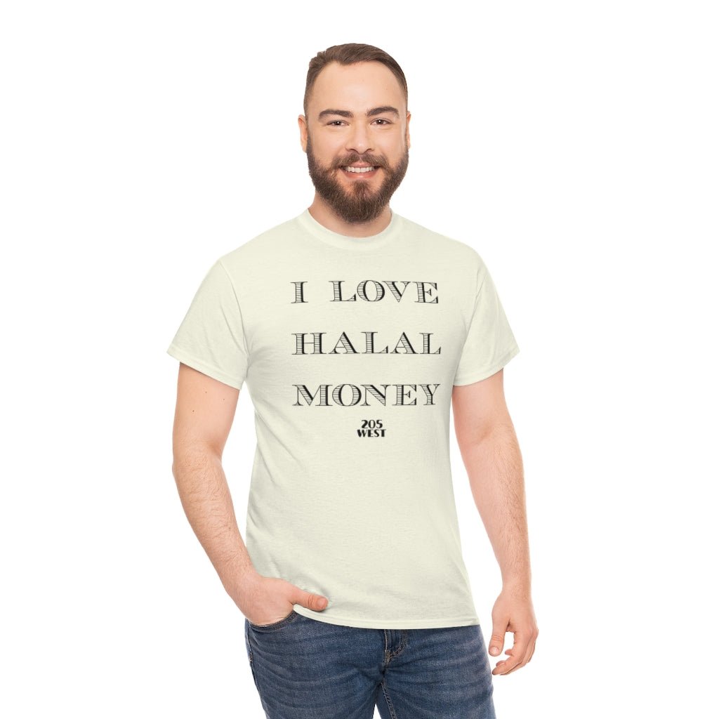 “I LOVE HALAAL MONEY” Heavy Cotton Tee