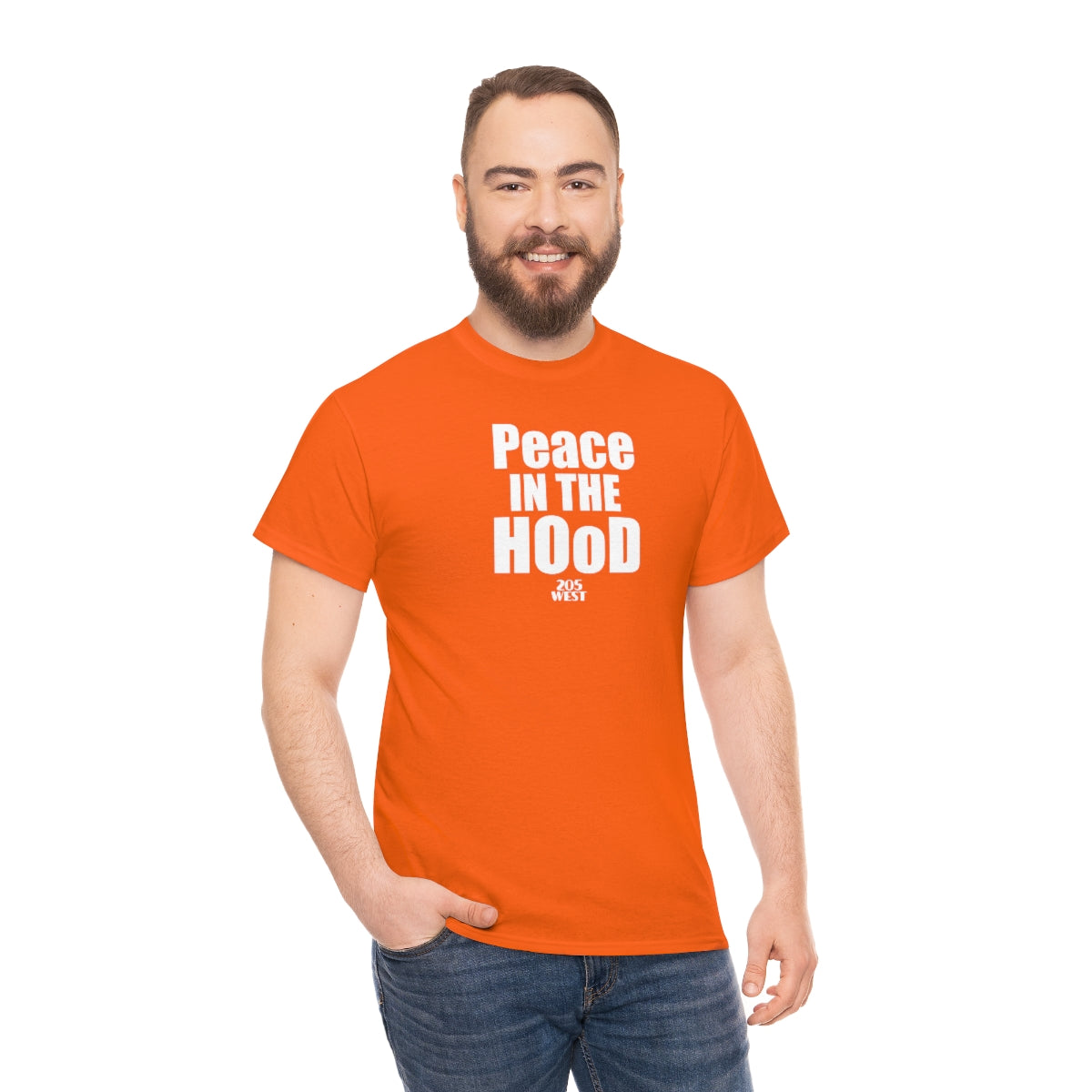 “Peace In The HOoD” Heavy Cotton Tee