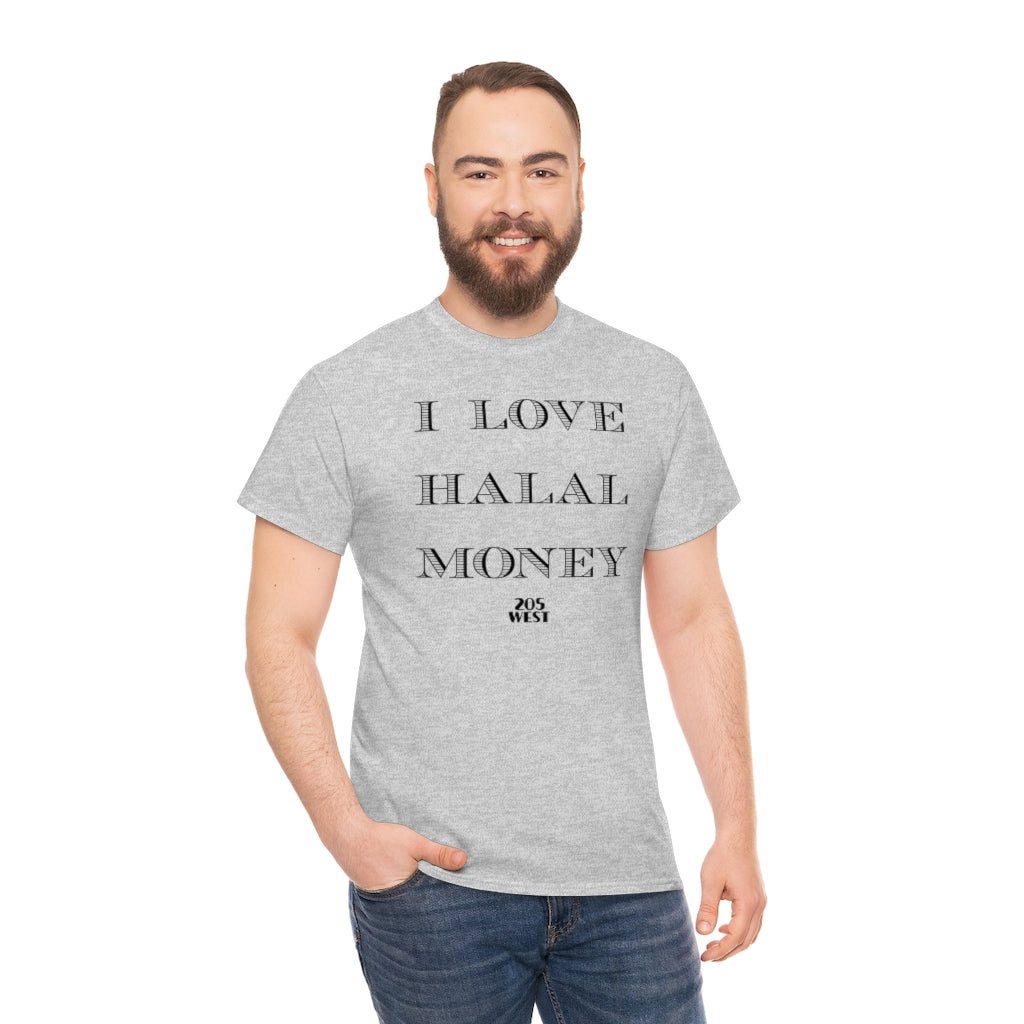 “I LOVE HALAAL MONEY” Heavy Cotton Tee