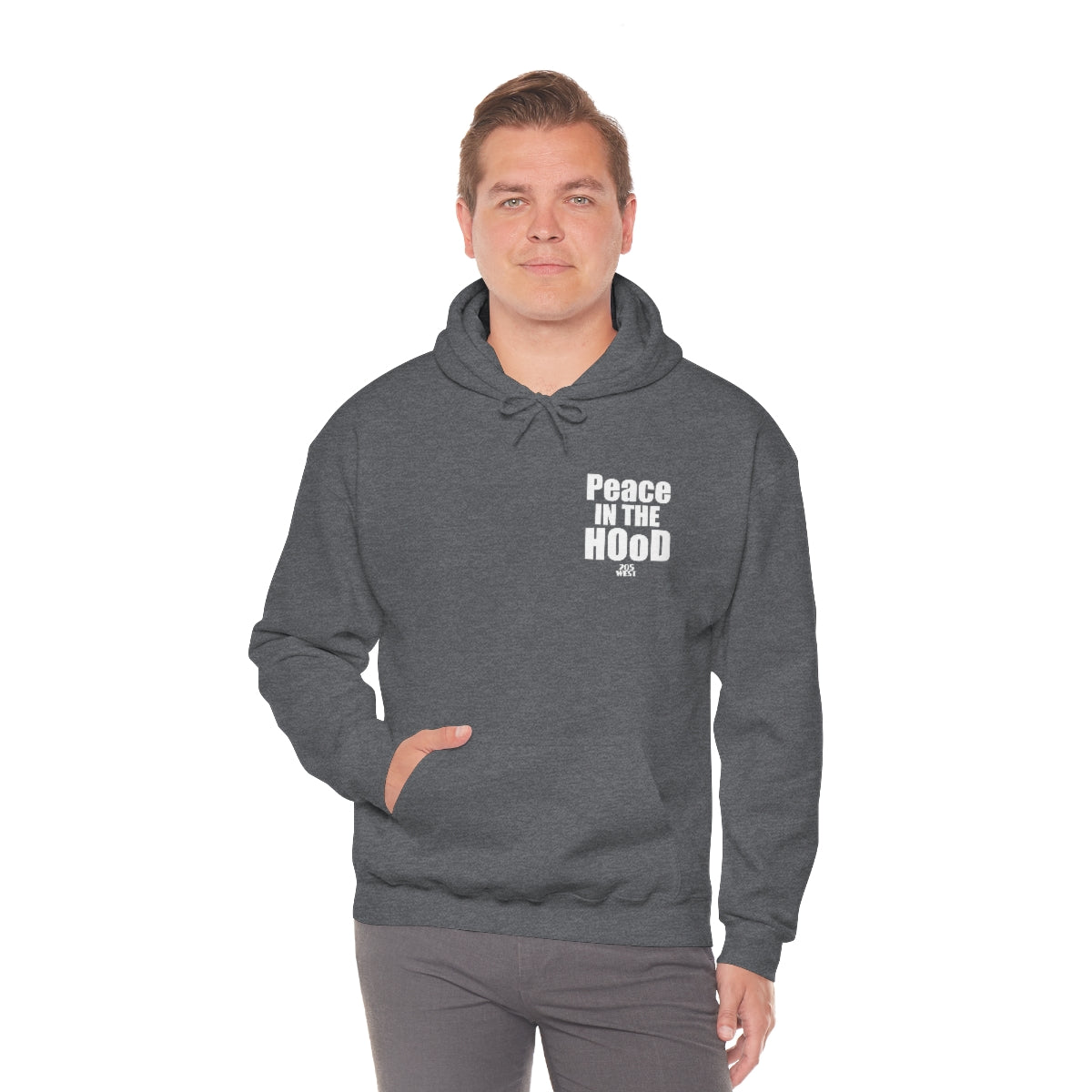 “Peace In The HOoD”  Heavy Blend™ Hooded Sweatshirt