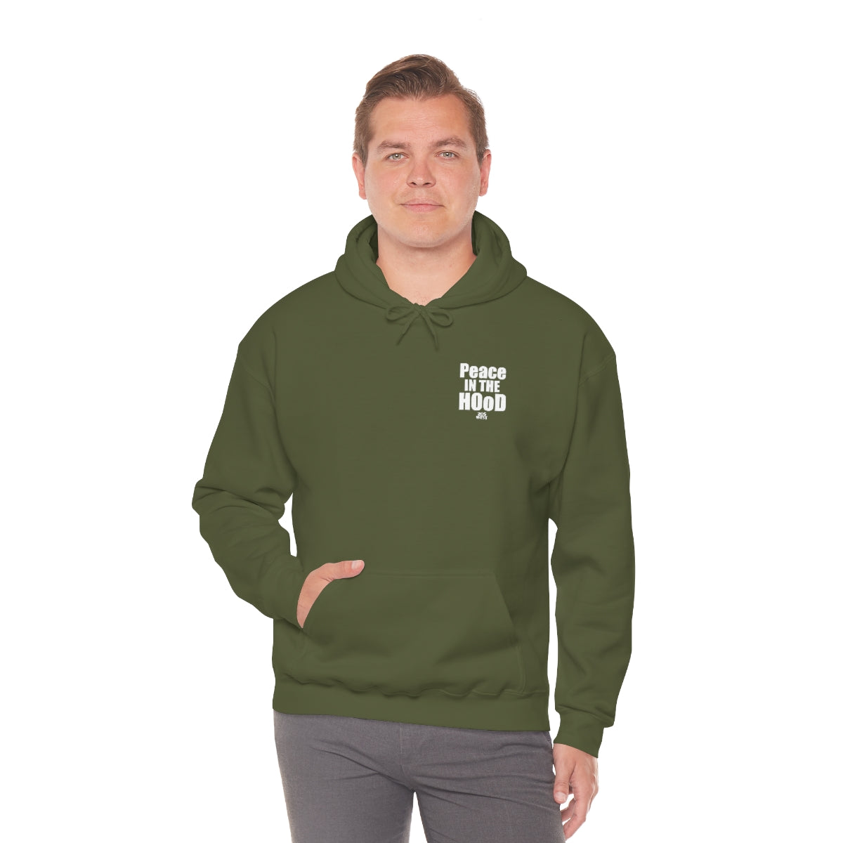 “Peace In The HOoD”  Heavy Blend™ Hooded Sweatshirt
