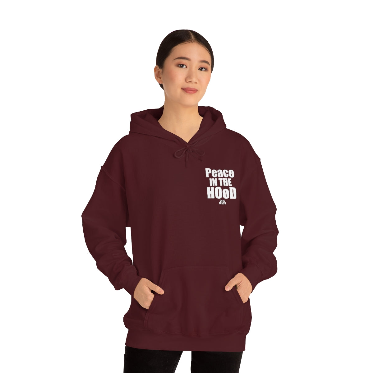 “Peace In The HOoD”  Heavy Blend™ Hooded Sweatshirt
