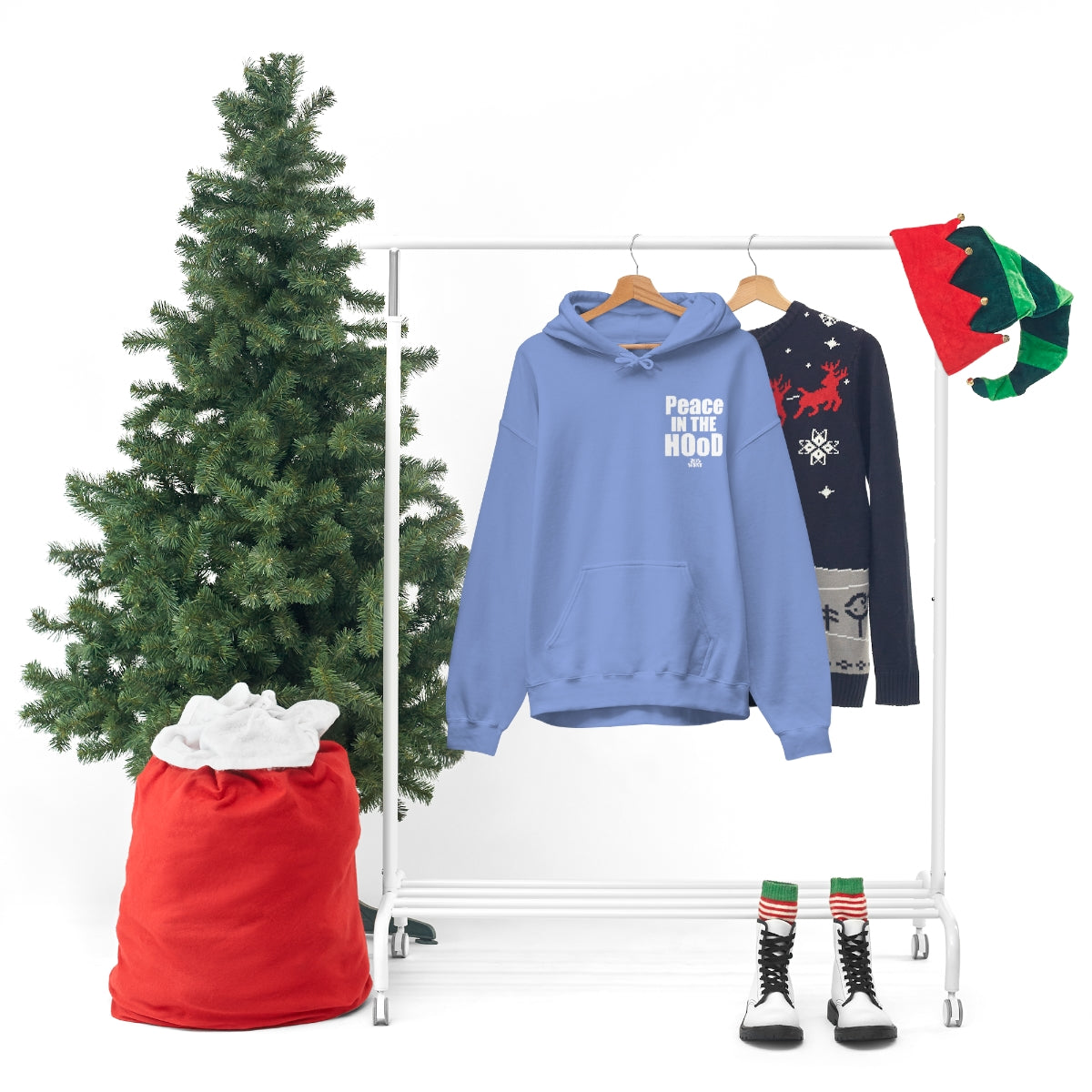 “Peace In The HOoD”  Heavy Blend™ Hooded Sweatshirt