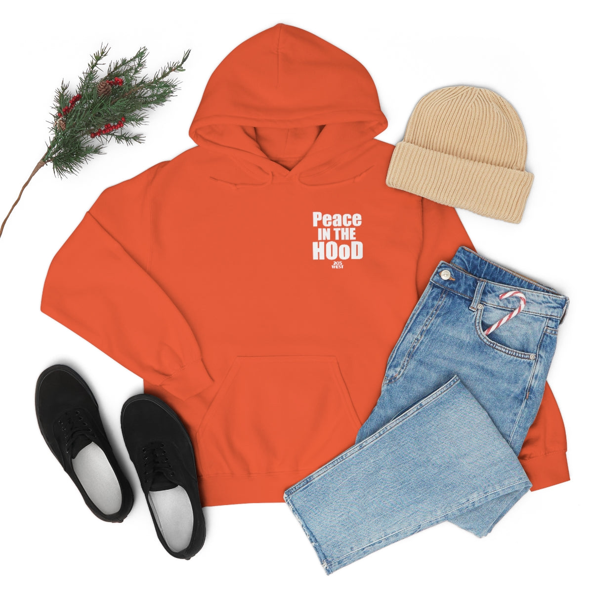 “Peace In The HOoD”  Heavy Blend™ Hooded Sweatshirt