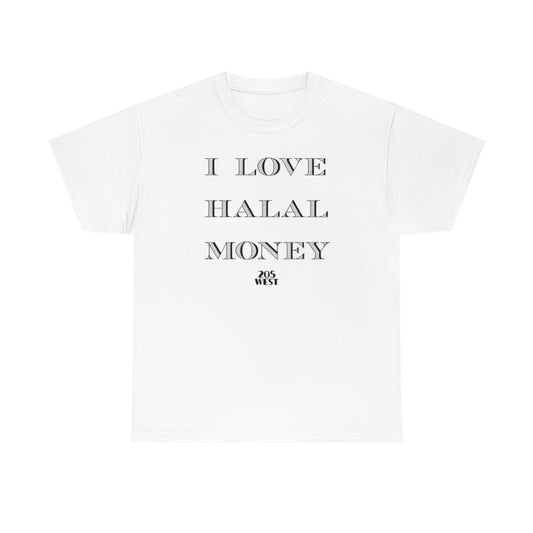 “I LOVE HALAAL MONEY” Heavy Cotton Tee