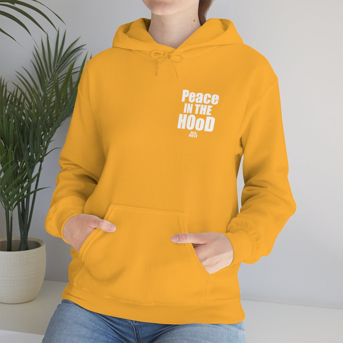 “Peace In The HOoD”  Heavy Blend™ Hooded Sweatshirt