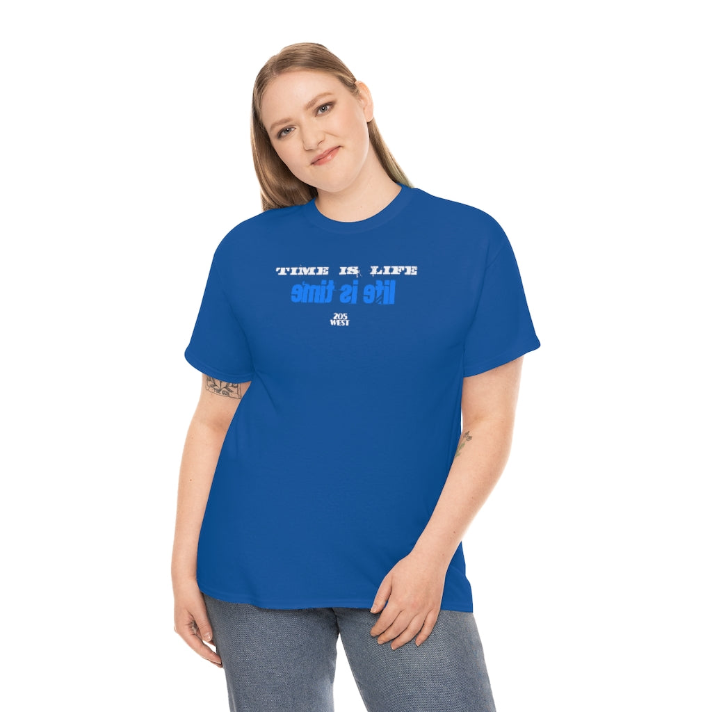 “TIME IS LIFE  & life is time “ Heavy Cotton Tee