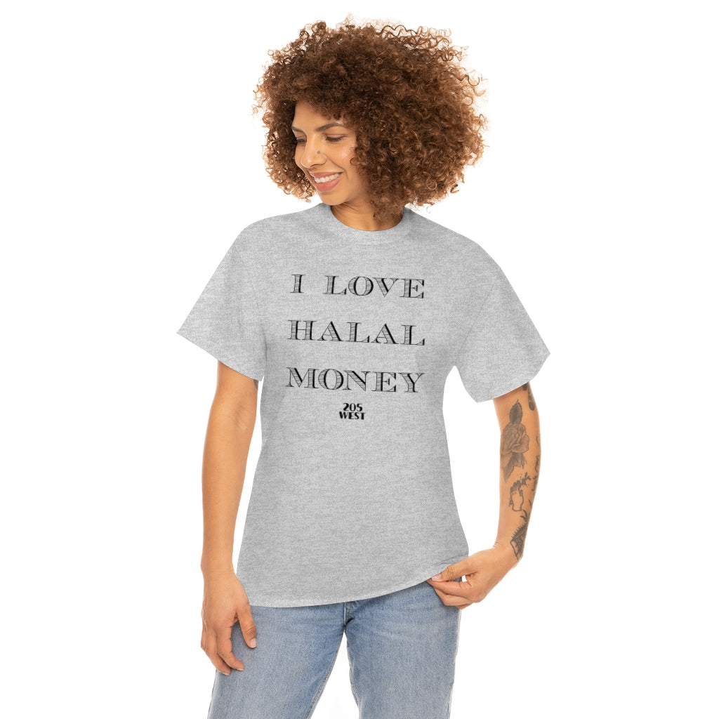 “I LOVE HALAAL MONEY” Heavy Cotton Tee