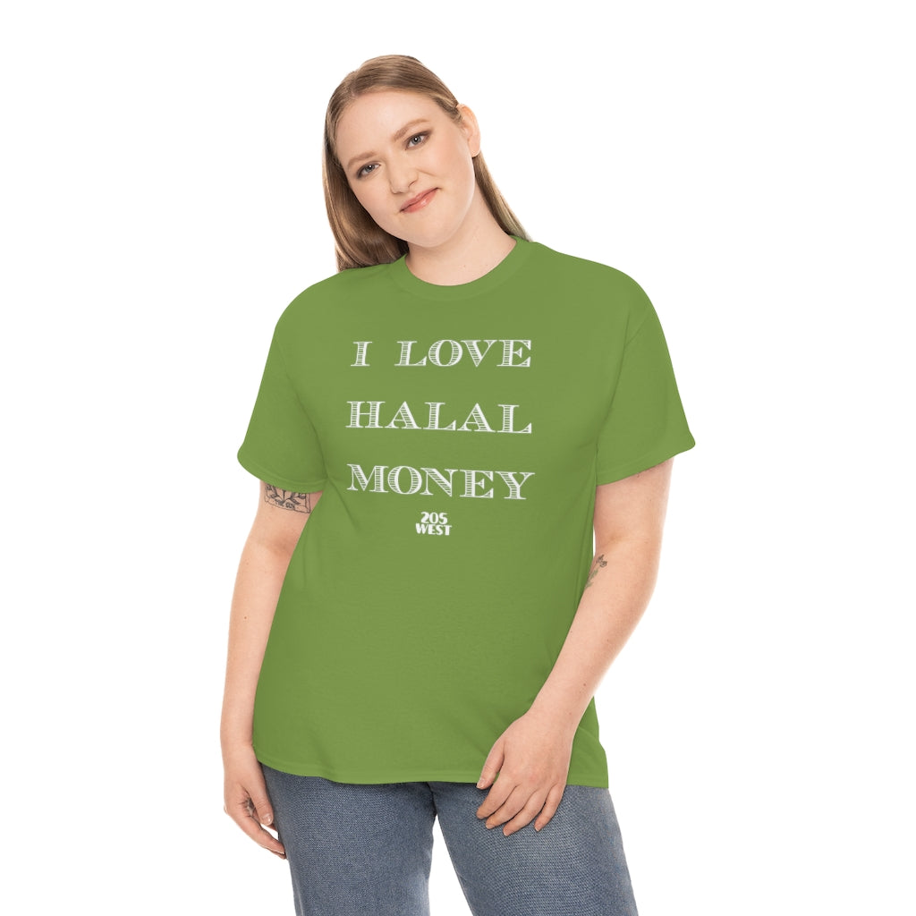 “I LOVE HALAL MONEY” Heavy Cotton Tee