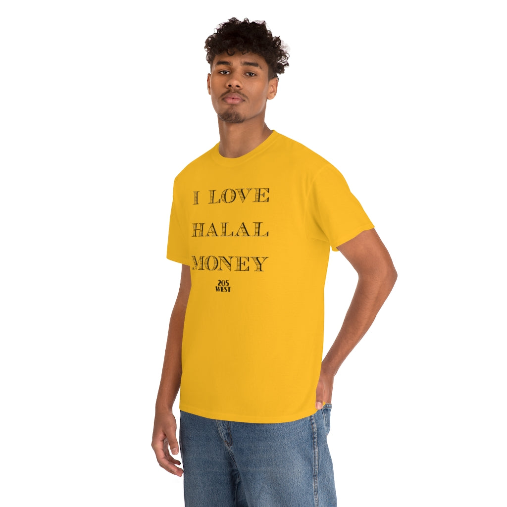 “I LOVE HALAAL MONEY” Heavy Cotton Tee