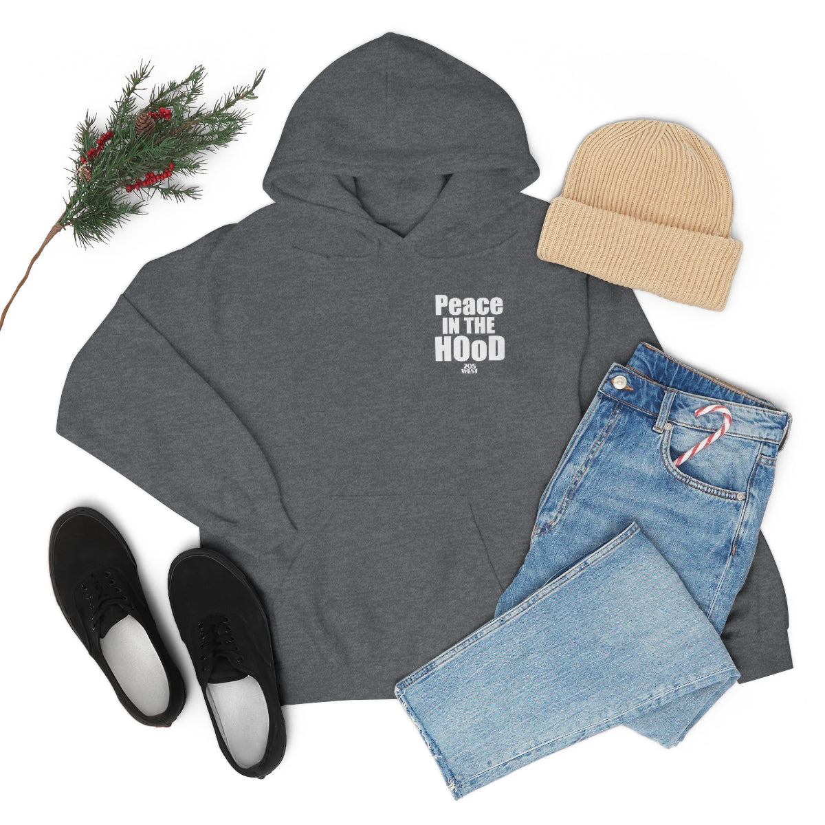 “Peace In The HOoD”  Heavy Blend™ Hooded Sweatshirt