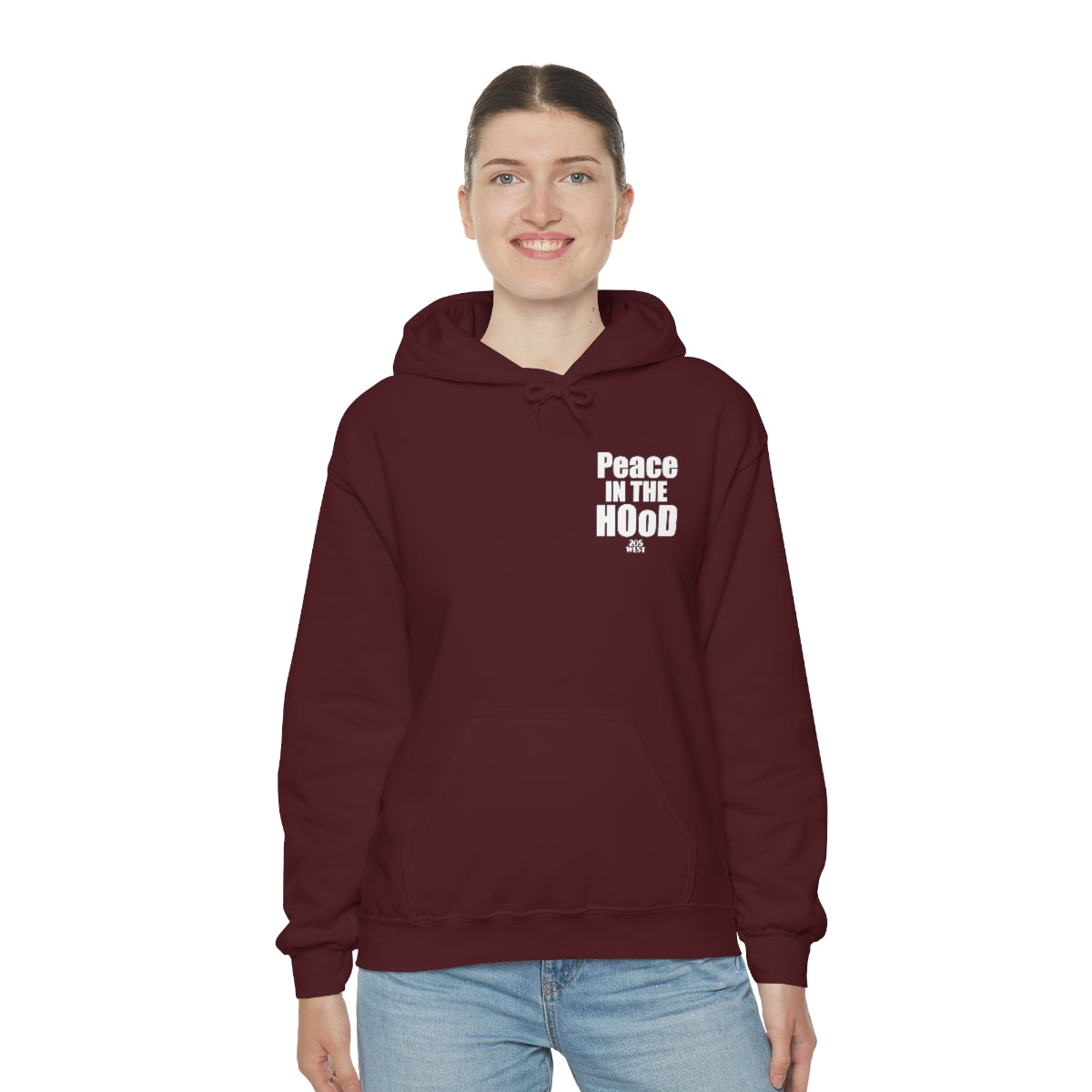 “Peace In The HOoD”  Heavy Blend™ Hooded Sweatshirt