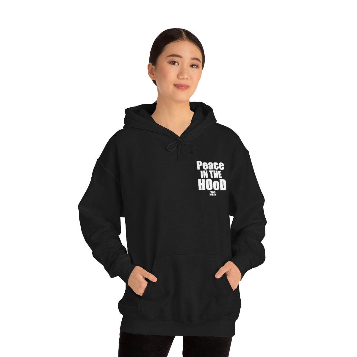 “Peace In The HOoD”  Heavy Blend™ Hooded Sweatshirt