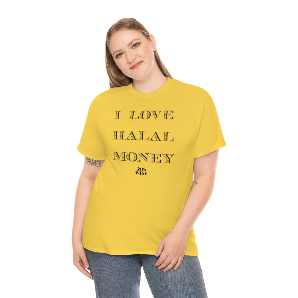 “I LOVE HALAAL MONEY” Heavy Cotton Tee