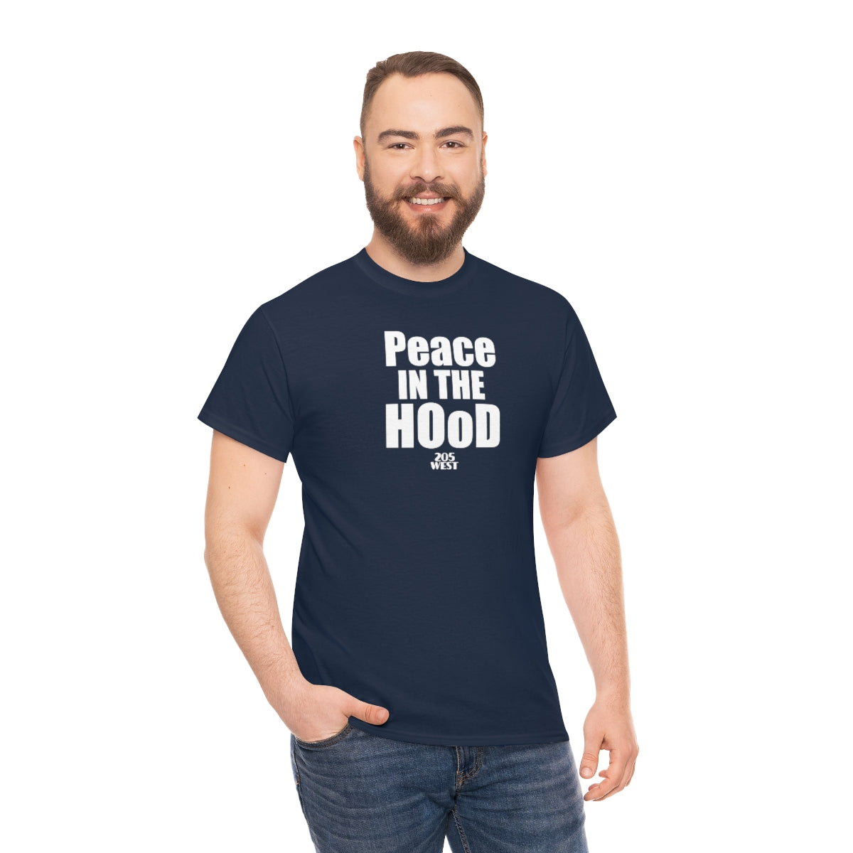 “Peace In The HOoD” Heavy Cotton Tee