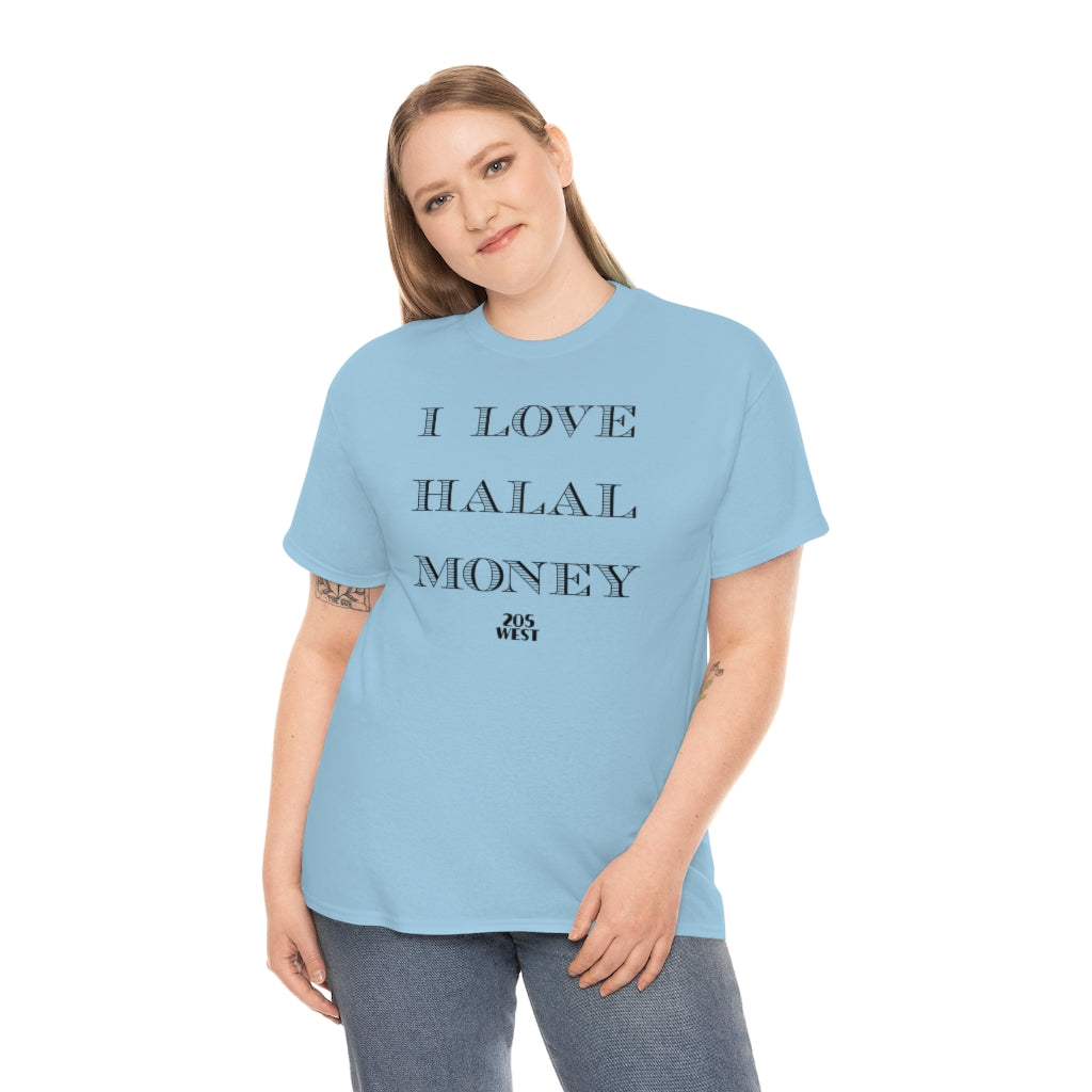 “I LOVE HALAAL MONEY” Heavy Cotton Tee