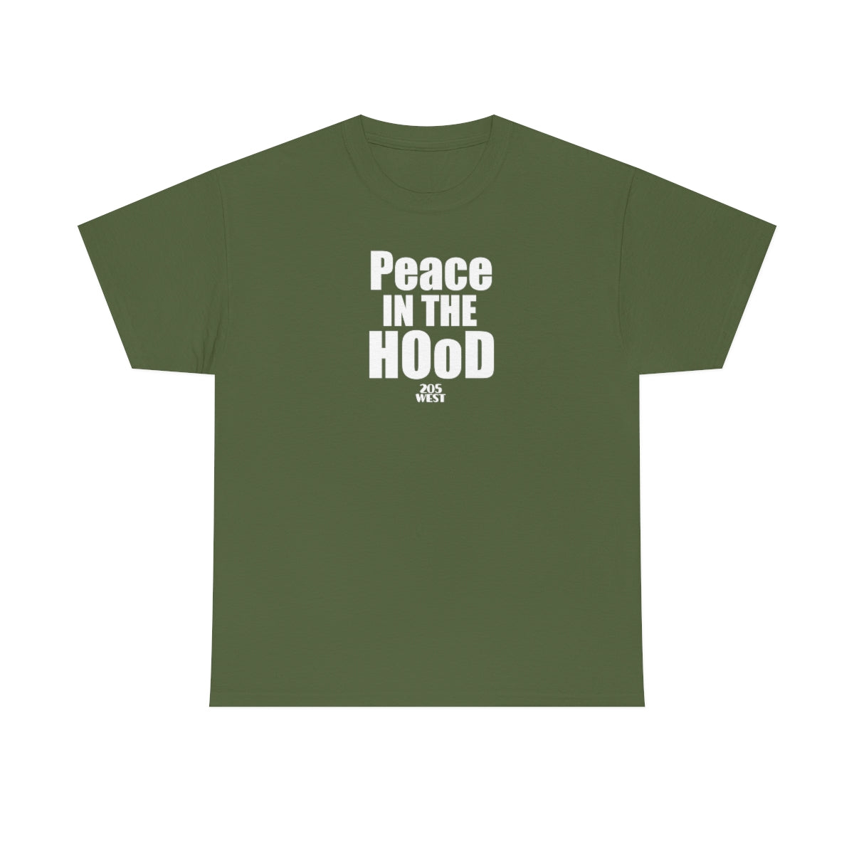 “Peace In The HOoD” Heavy Cotton Tee