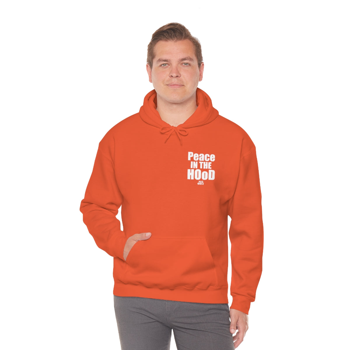 “Peace In The HOoD”  Heavy Blend™ Hooded Sweatshirt