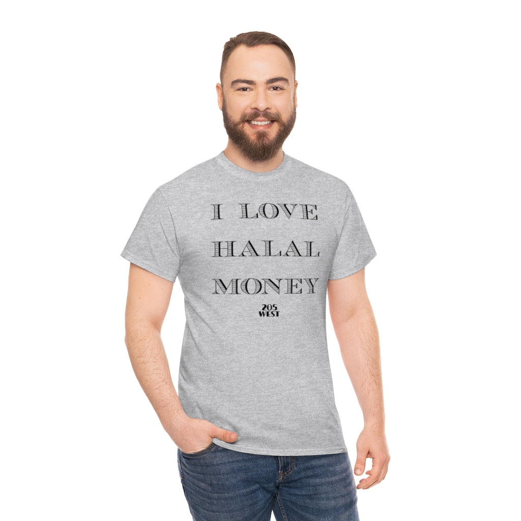 “I LOVE HALAAL MONEY” Heavy Cotton Tee