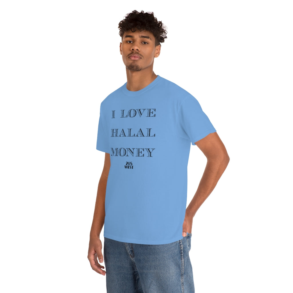 “I LOVE HALAAL MONEY” Heavy Cotton Tee