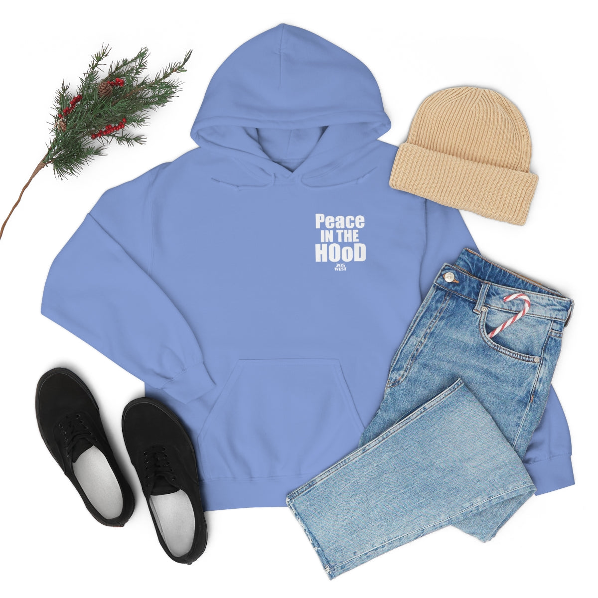 “Peace In The HOoD”  Heavy Blend™ Hooded Sweatshirt
