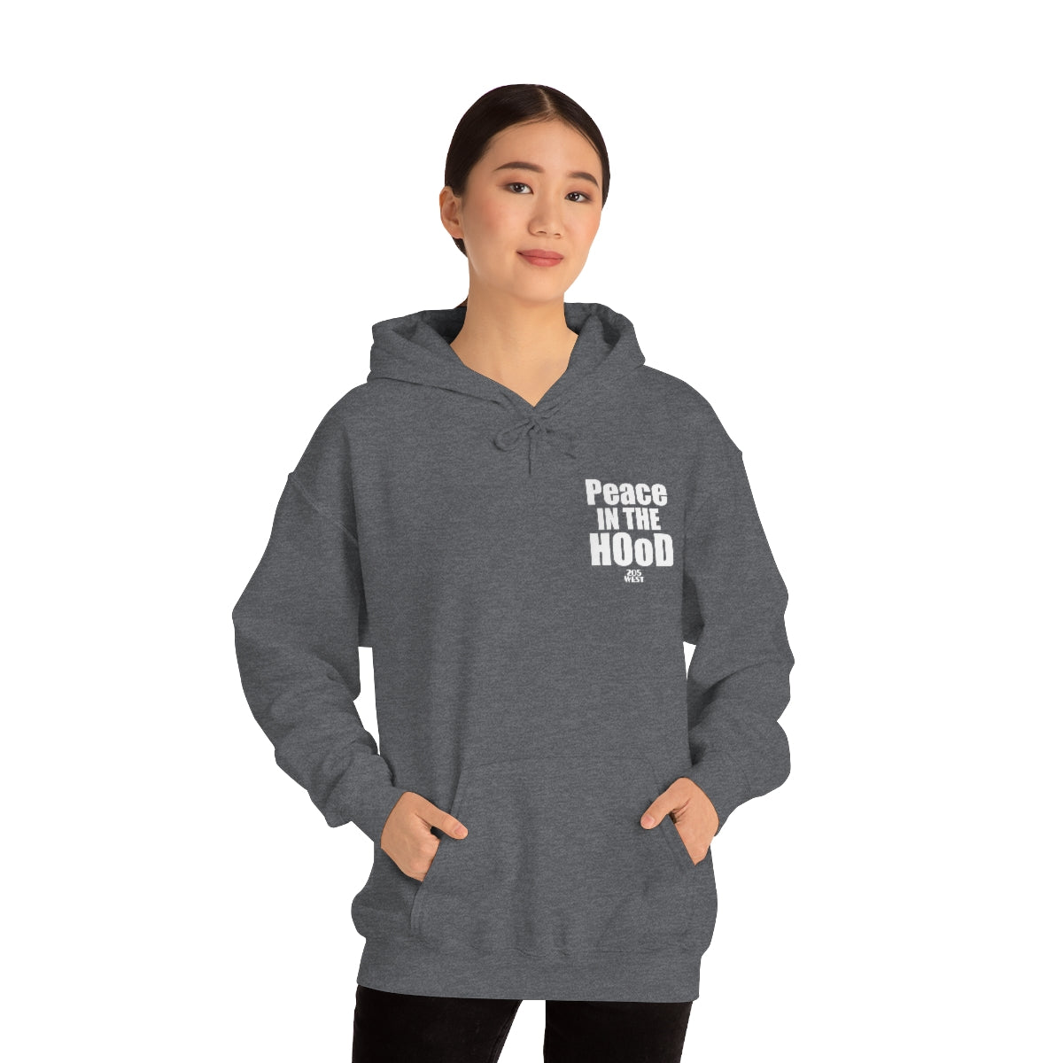 “Peace In The HOoD”  Heavy Blend™ Hooded Sweatshirt