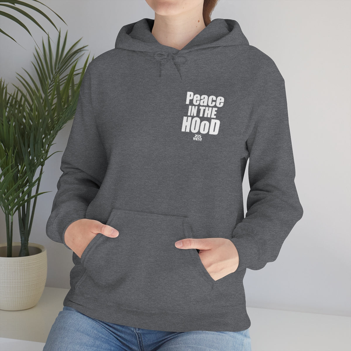 “Peace In The HOoD”  Heavy Blend™ Hooded Sweatshirt