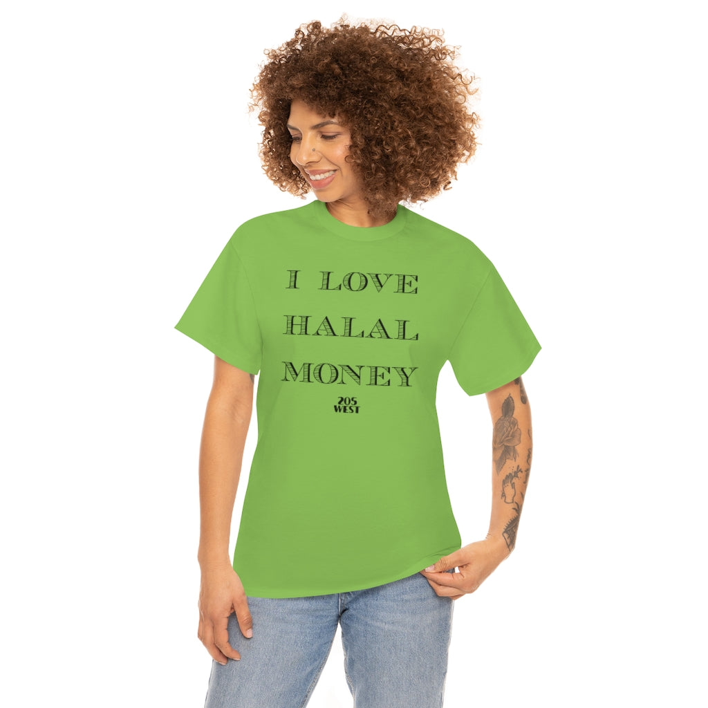 “I LOVE HALAAL MONEY” Heavy Cotton Tee