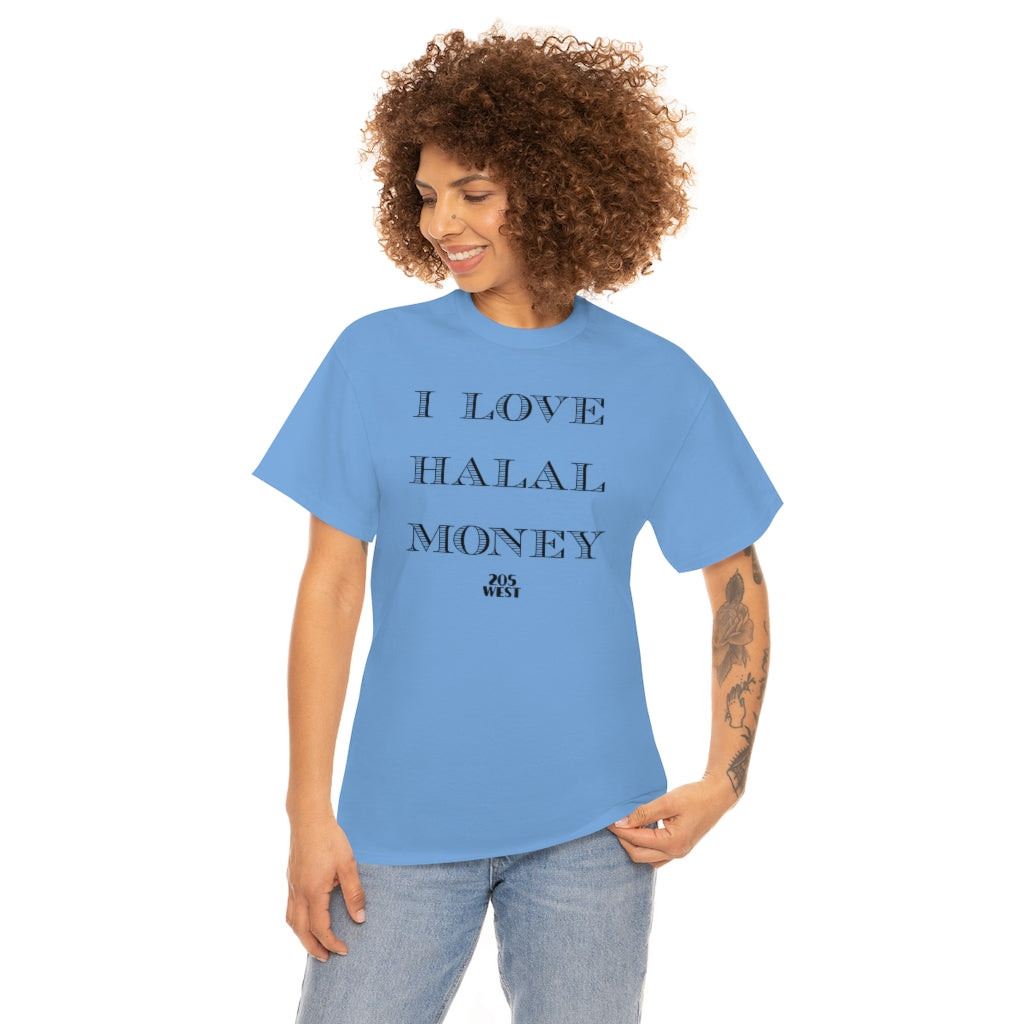 “I LOVE HALAAL MONEY” Heavy Cotton Tee