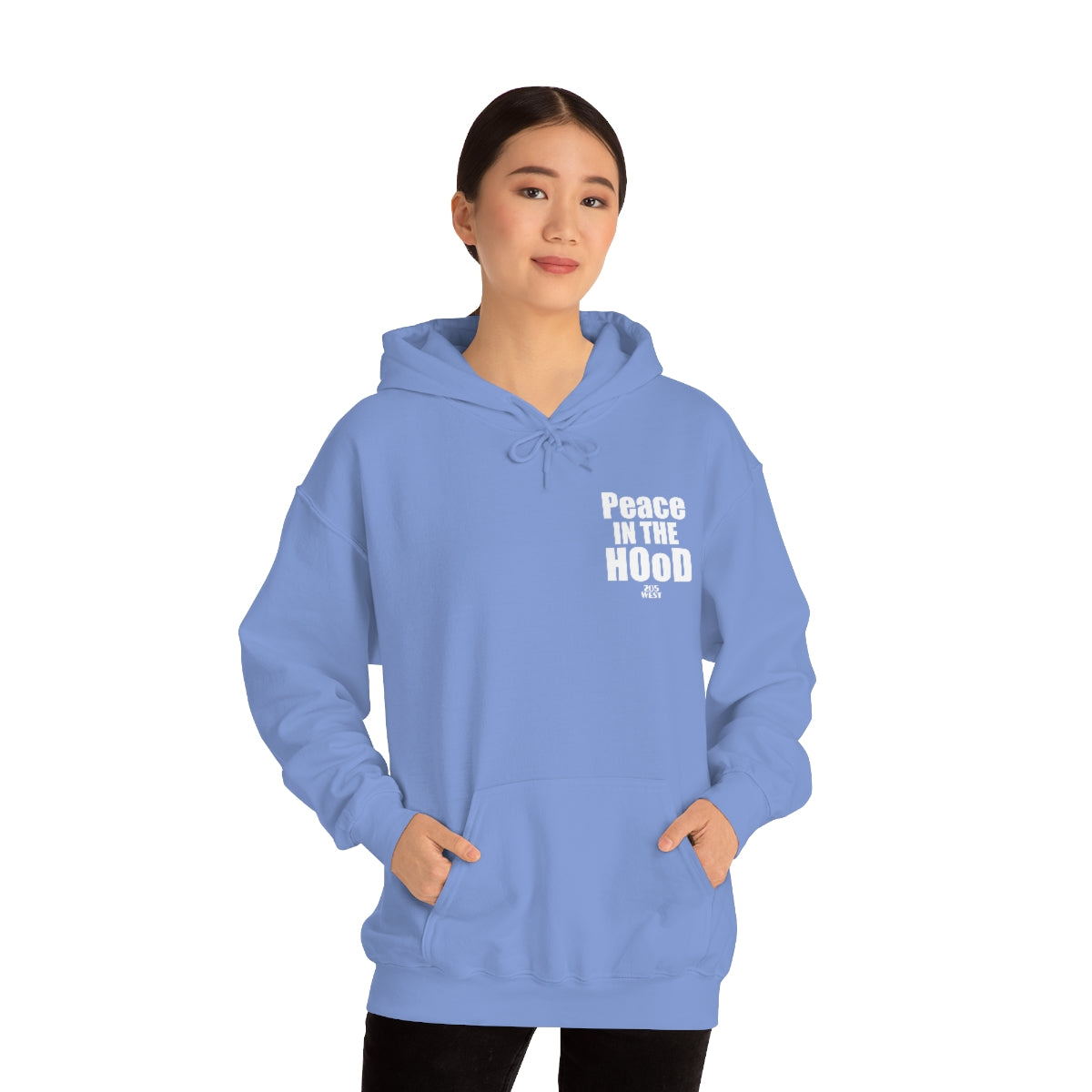 “Peace In The HOoD”  Heavy Blend™ Hooded Sweatshirt