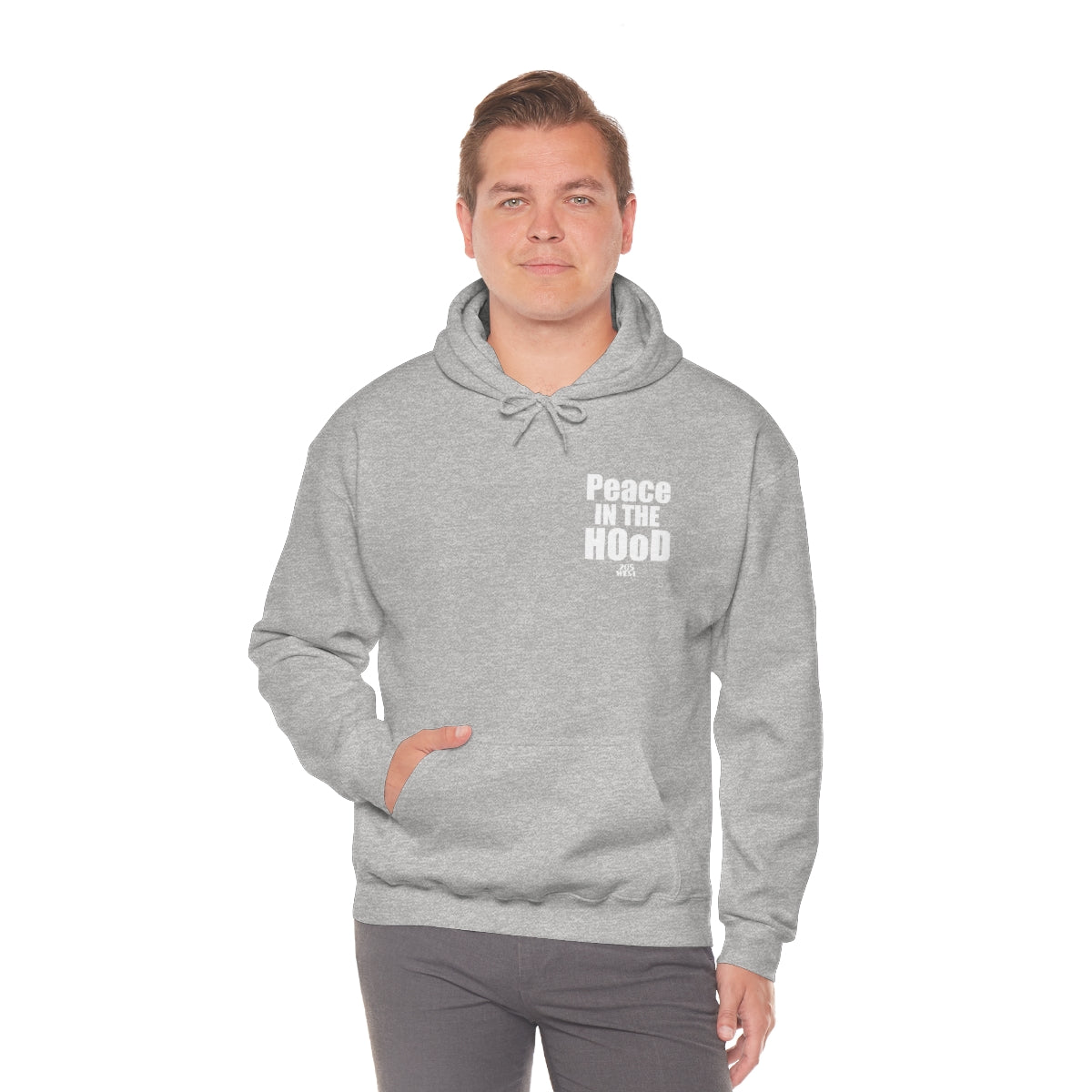 “Peace In The HOoD”  Heavy Blend™ Hooded Sweatshirt