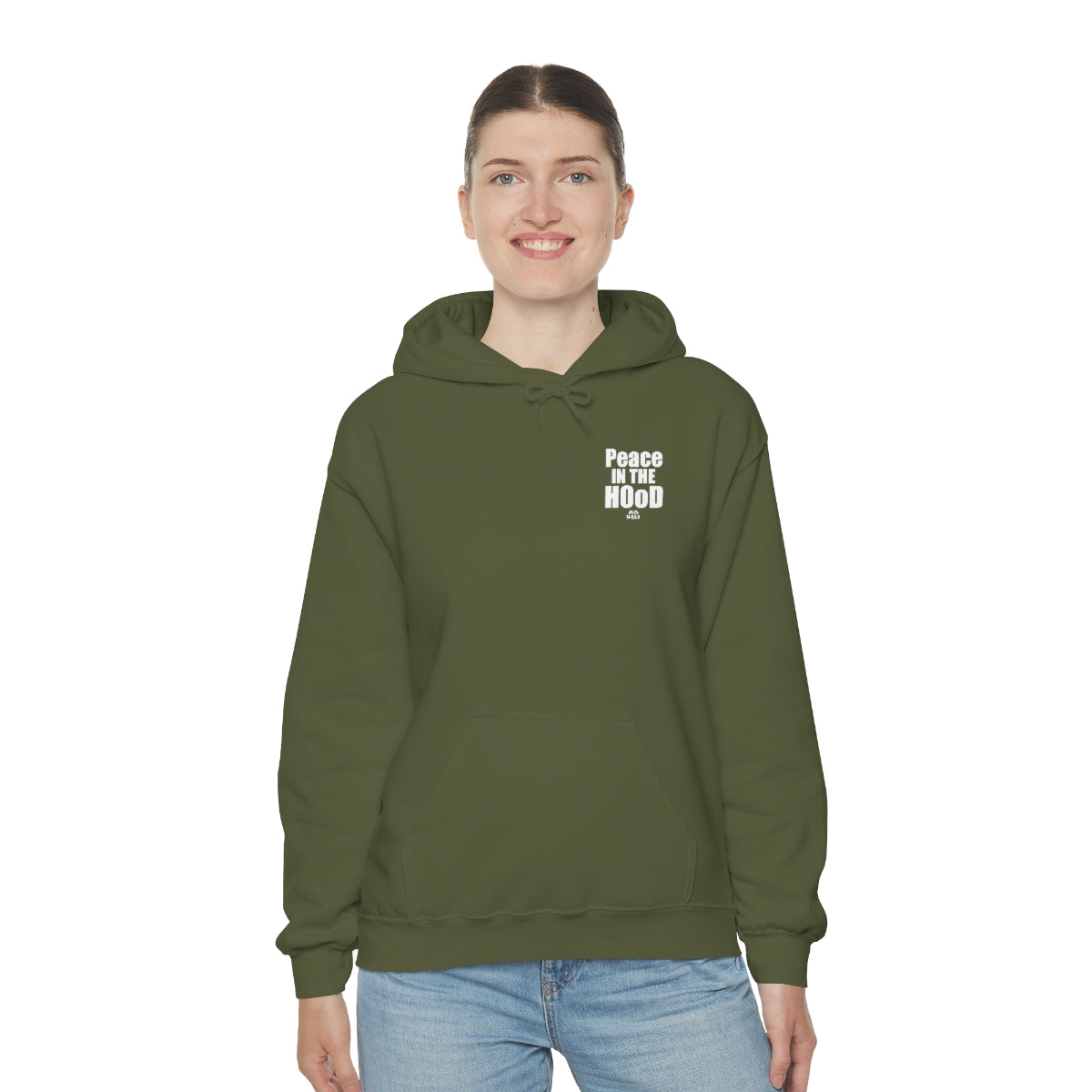 “Peace In The HOoD”  Heavy Blend™ Hooded Sweatshirt