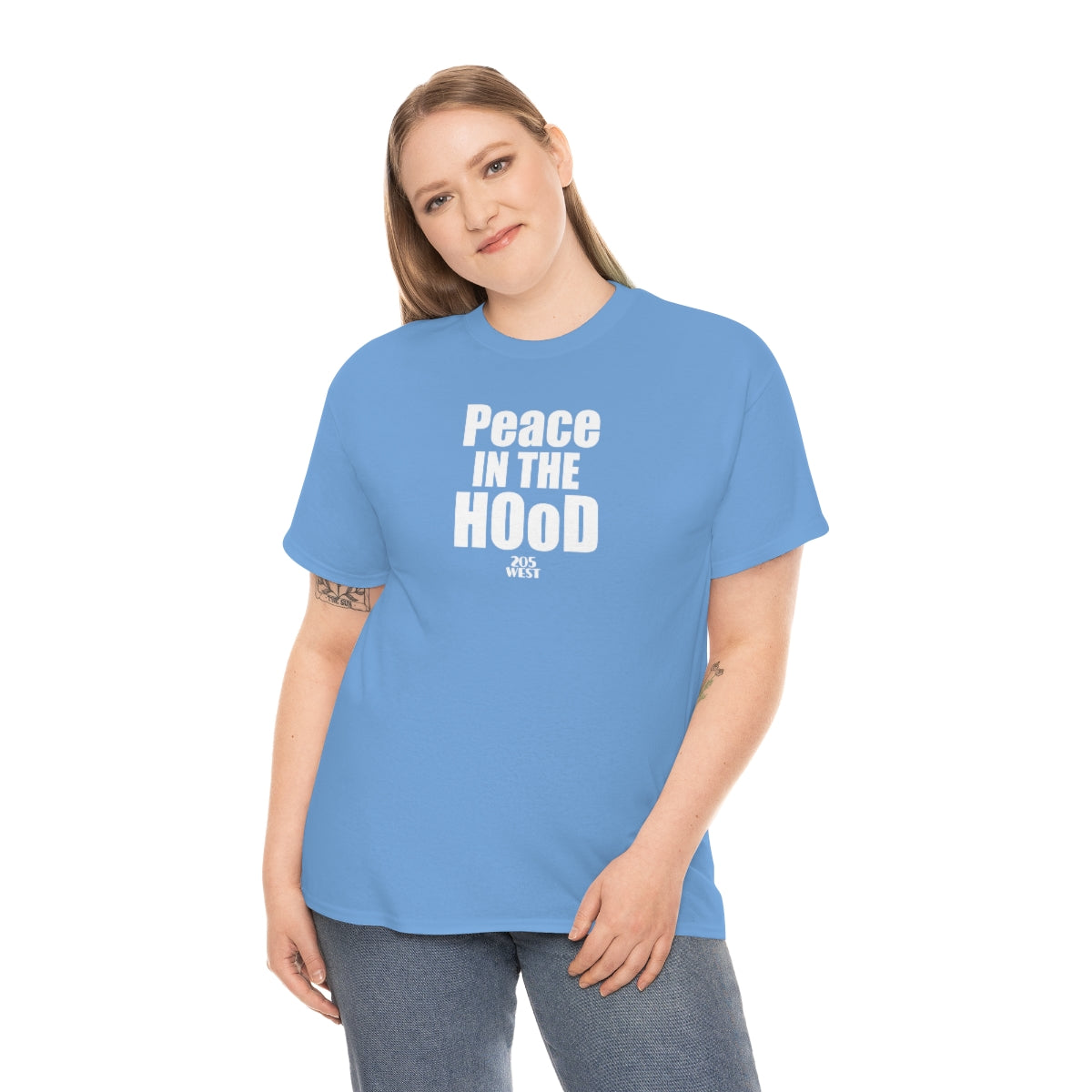 “Peace In The HOoD” Heavy Cotton Tee