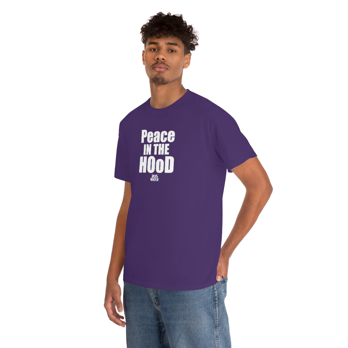 “Peace In The HOoD” Heavy Cotton Tee