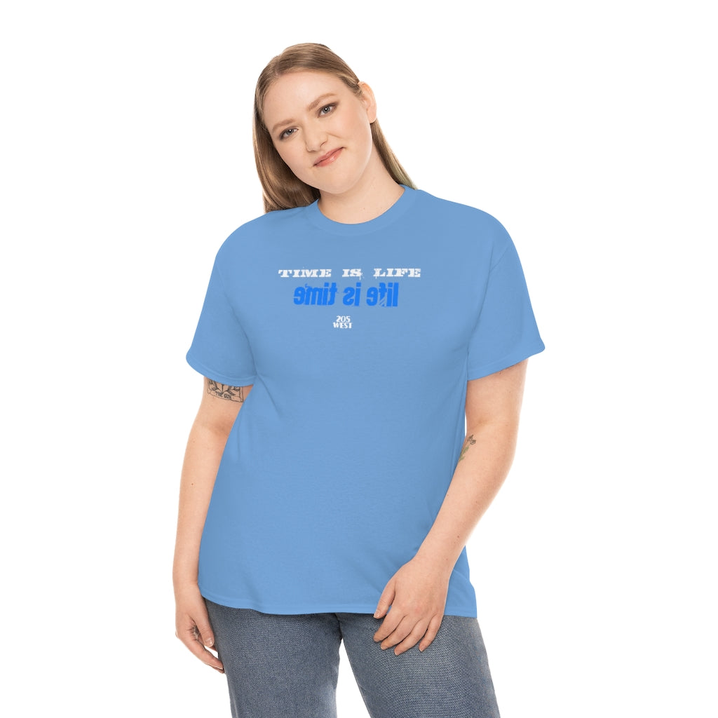 “TIME IS LIFE  & life is time “ Heavy Cotton Tee